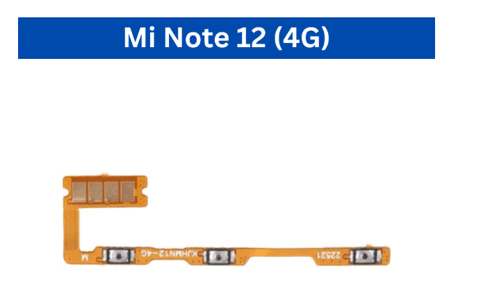 Mi Note 11T Pro/Poco X4 5G/ Mi Note 12 4G/Mi Note 12 5G /Mi Note 12 Pro 5G Power Volume Flex image 3