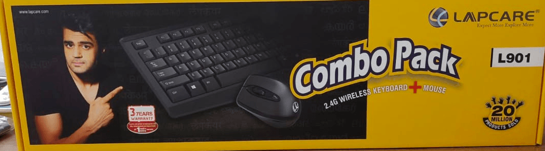 Lapcare L901 Wireless Keyboard And Mouse Combo Pack