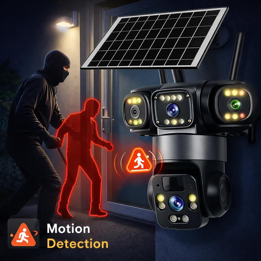 Solar Dual Lens Security Camera image 2
