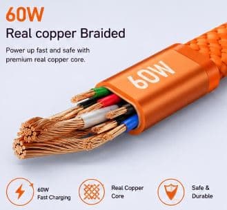 GINEX GX-27CC USB Type-C to Type-C Data Cable image 2