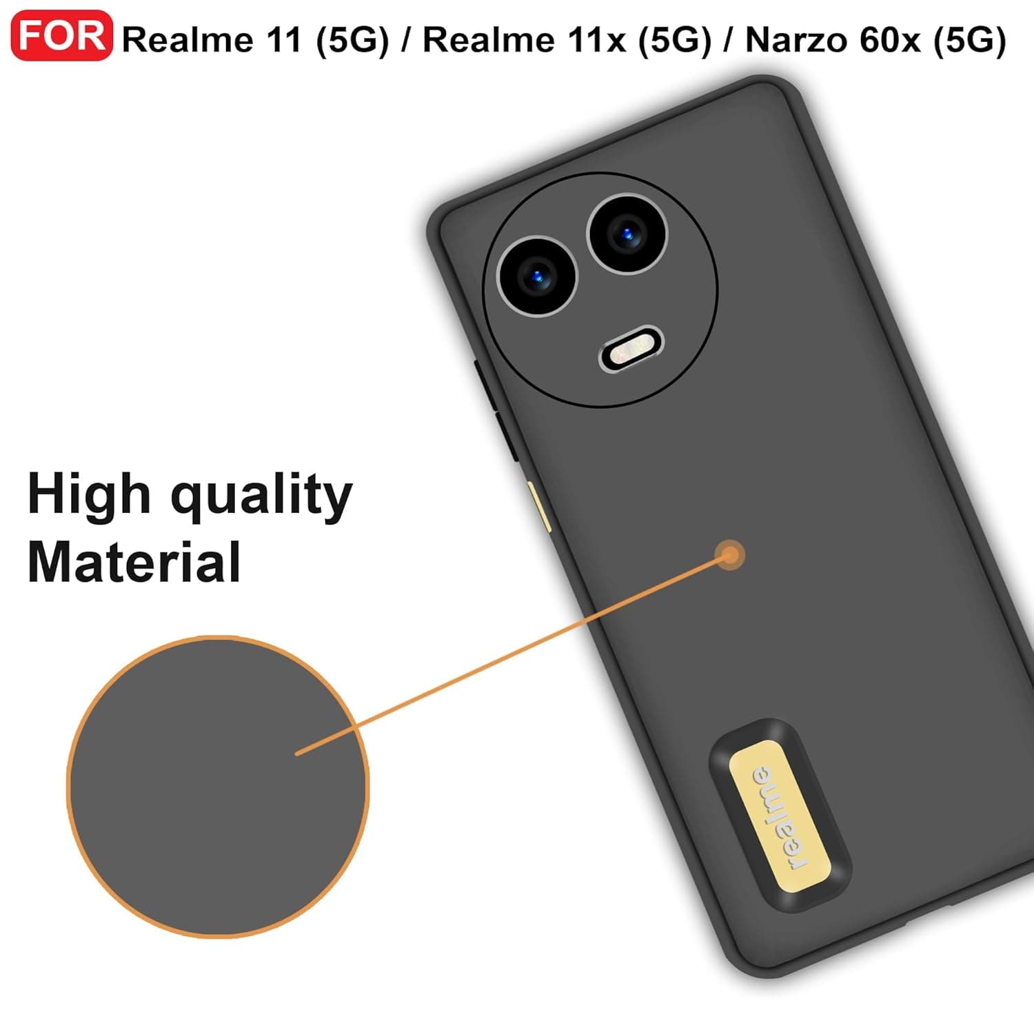 CEDO Back Cover for Realme 11 / 11x / Narzo 60x (5G) image 4