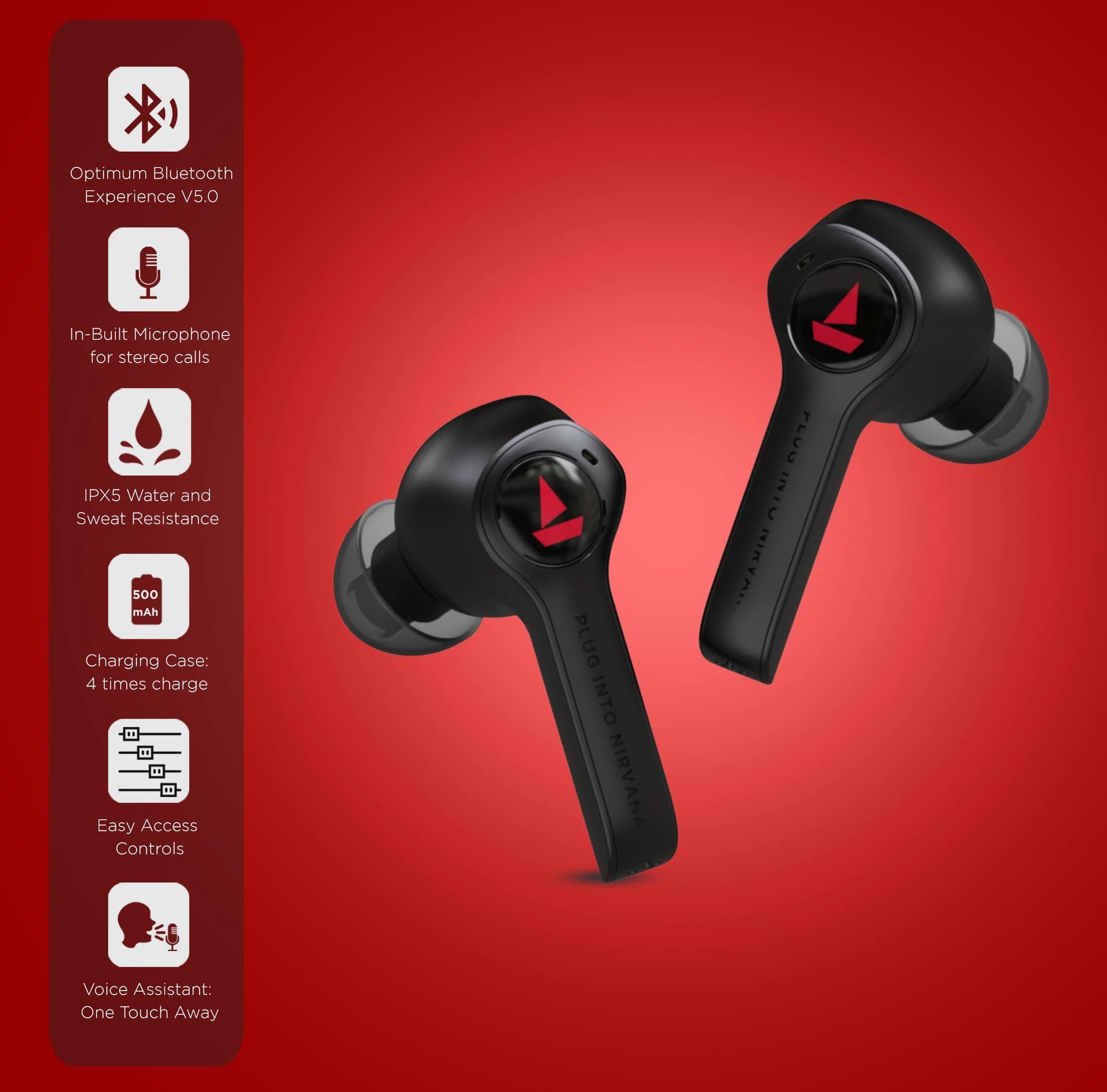 BoAt Nirvana Primer 501 True Wireless Stereo Earbuds image 3