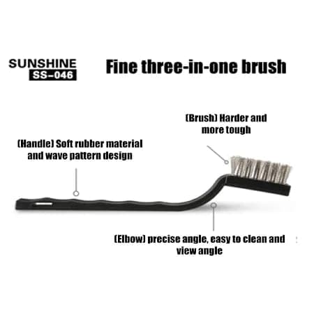 3 Pc Mini Wire Brush Set image 5