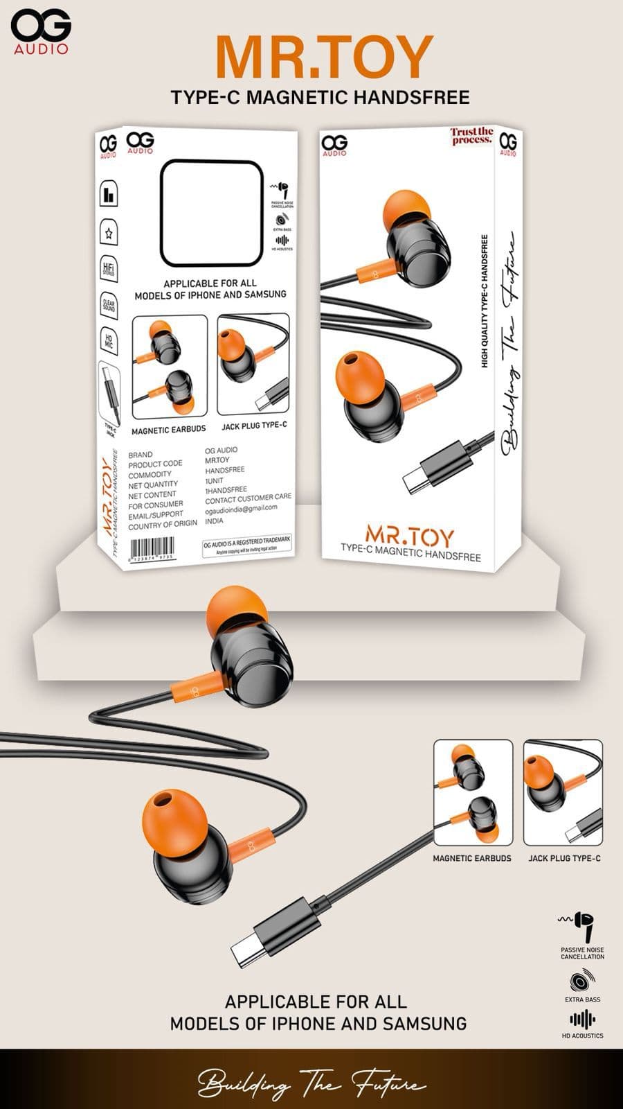 OG AUDIO MR TOY Type C Magnetic Handsfree image 2