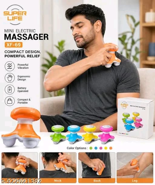 Super Life Mini Electric Massager XF 69 image 3