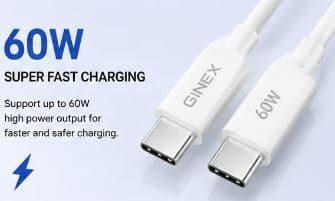 GINEX GX-25CC 60W USB-C to USB-C Charging Cable image 2