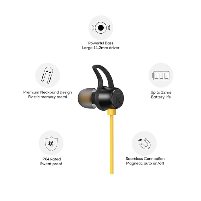 Realme Buds Wireless Bluetooth Neckband image 2