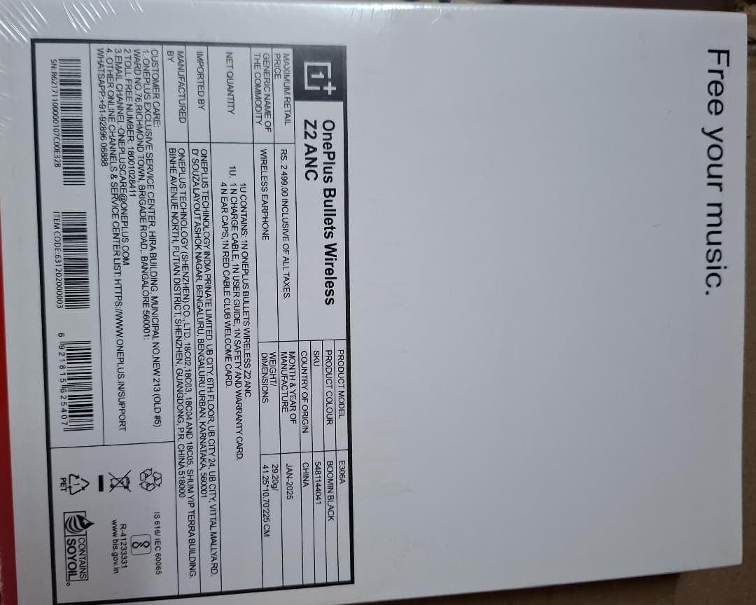 Oneplus Bullets Wireless Z2 Anc Neckband Earphones image 2