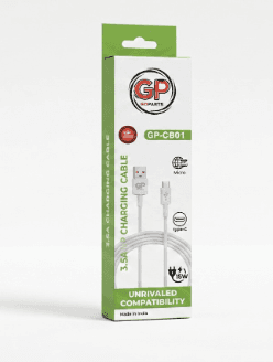 GOPARTS 3.5A Type C Cable/Micro USB Cable GP CB01 4 Core, 1 Meter image 2