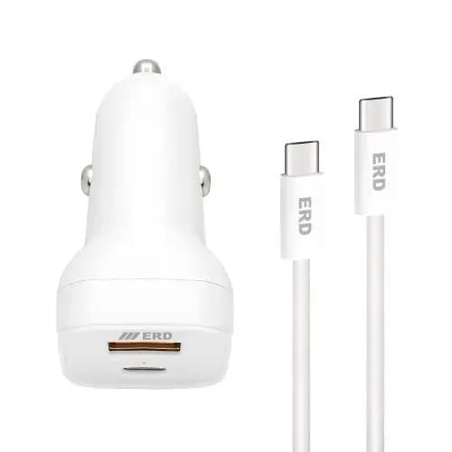 CC 131 USB A/C Fast Car Charger With C To C Cable image 3