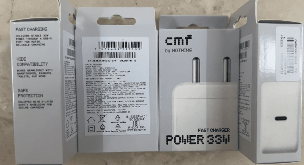 CMF By Nothing Power 33W Fast Charger C281