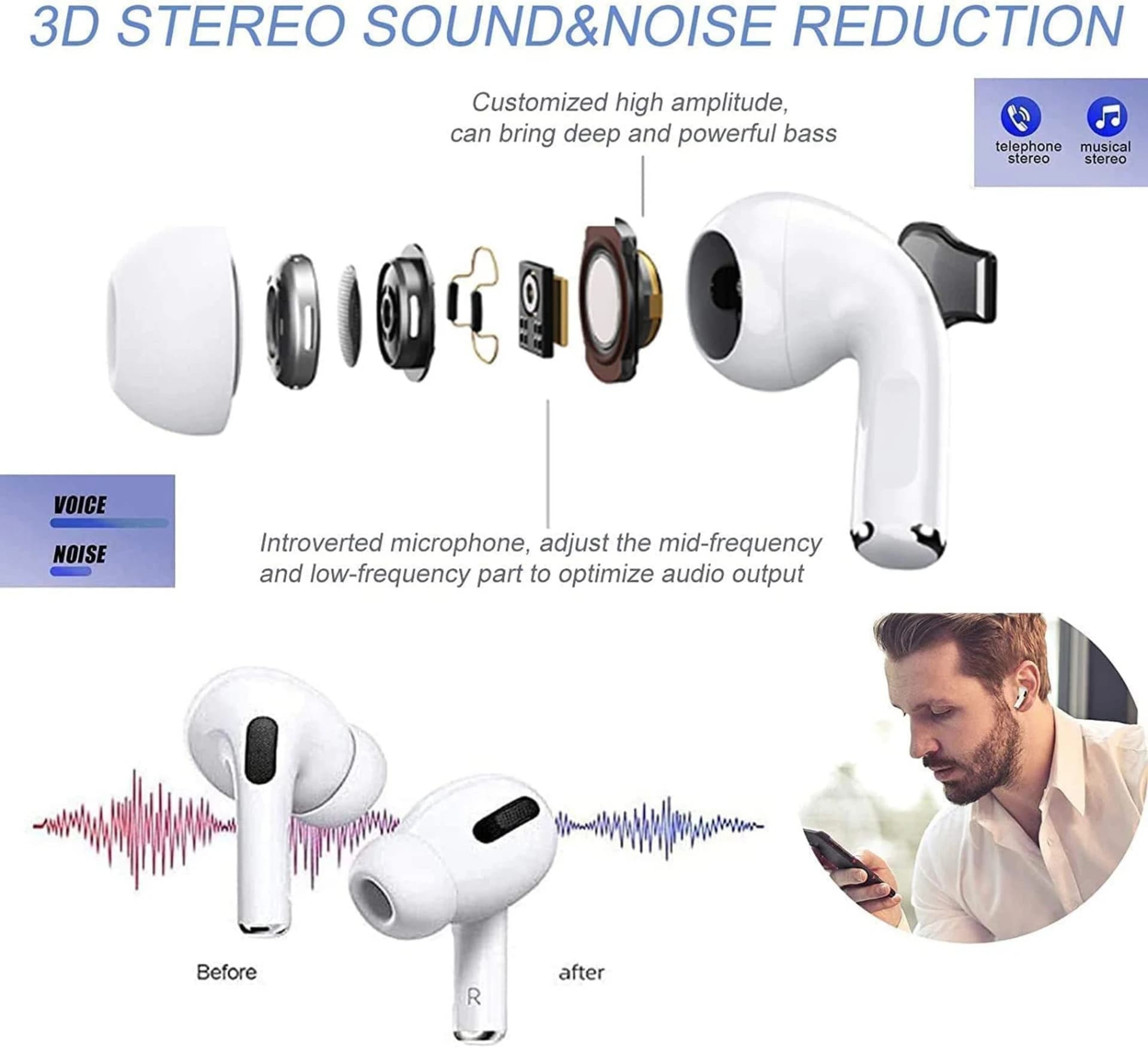 Type-C Rechargeable Earbuds image 4