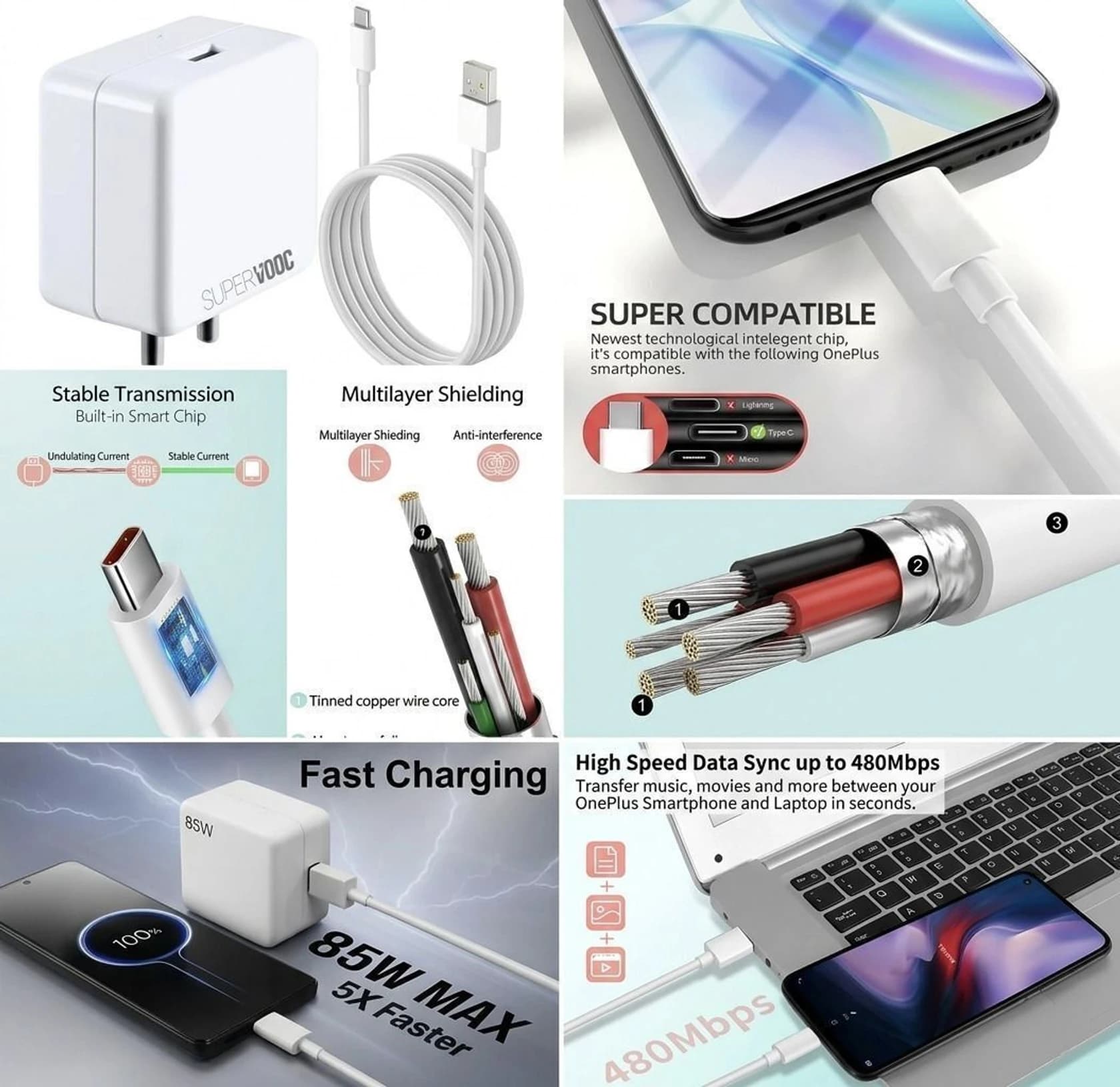 Vivo 85W FlashCharge Power Adapter image 2