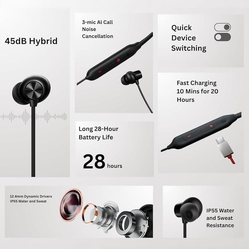 Bullets Wireless Z2 ANC Neckband image 4