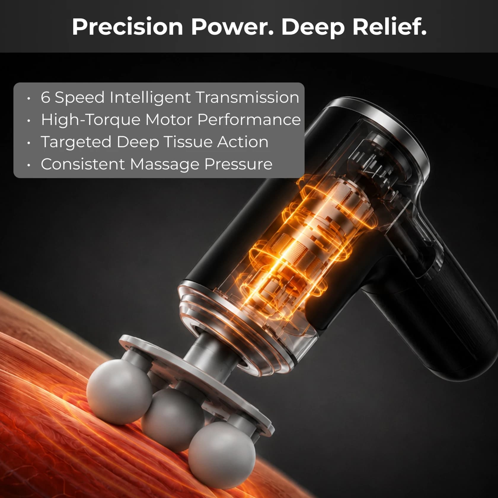 ASW AS 209 3 Headed Fascial Massager Gun image 2