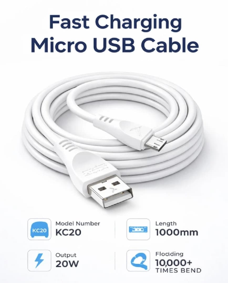 Kdm Kc20 Micro Usb Cable image 3