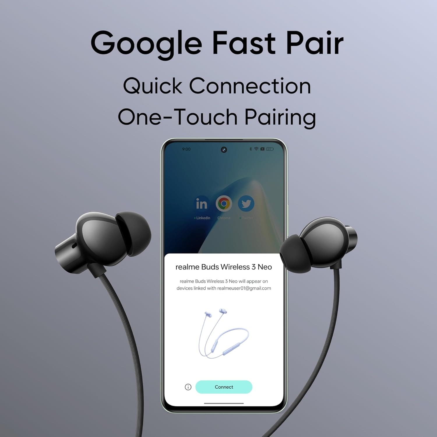 Bluetooth Wireless Neckband Earphones image 3