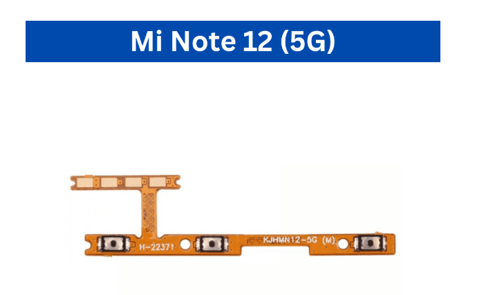 Mi Note 11T Pro/Poco X4 5G/ Mi Note 12 4G/Mi Note 12 5G /Mi Note 12 Pro 5G Power Volume Flex image 2