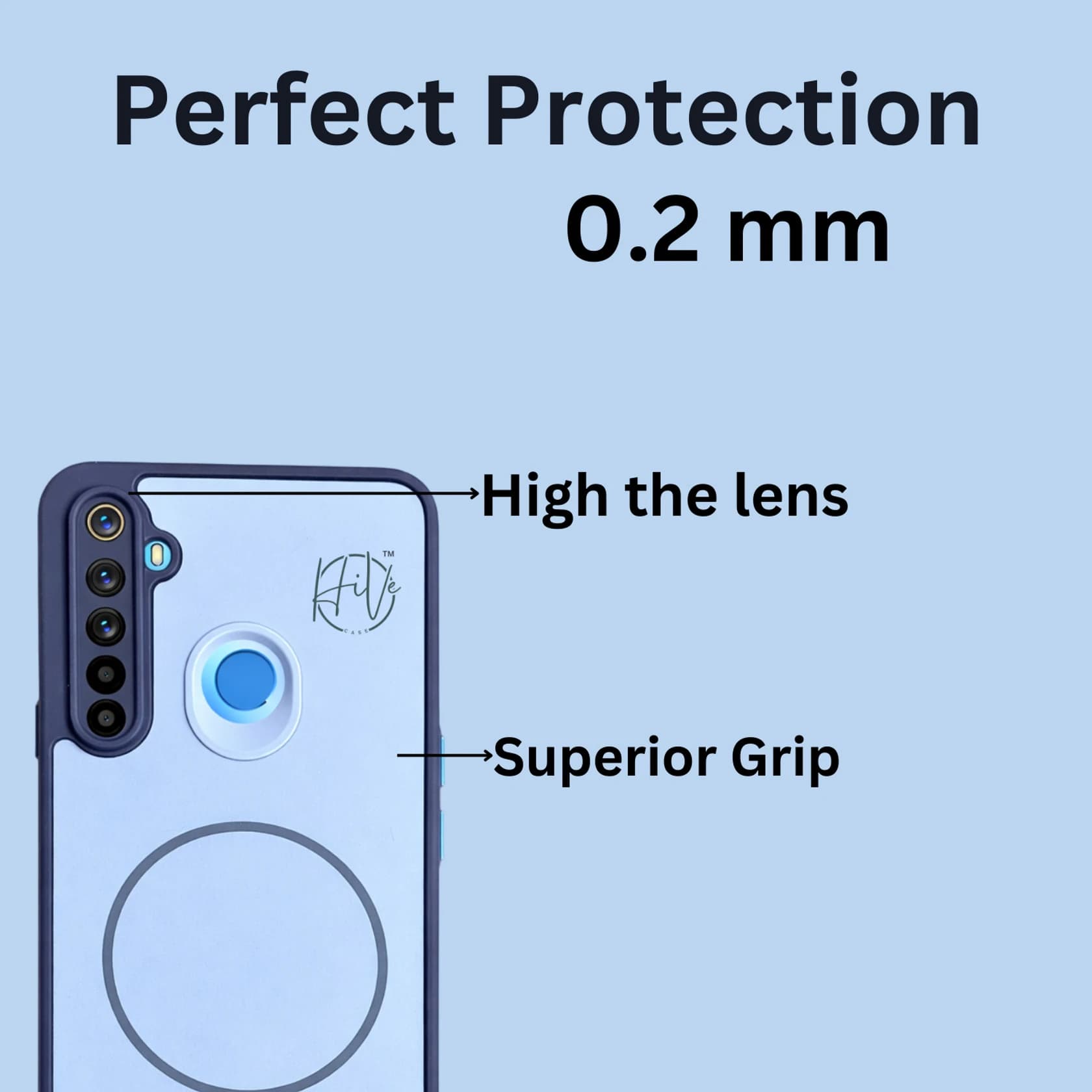 Back Cover for Realme 5, Realme 5i, Realme 5s, Realme 5A, Narzo 10A image 2