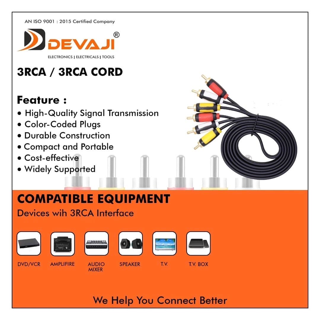 3RCA/3RCA CORD 3METER image 5