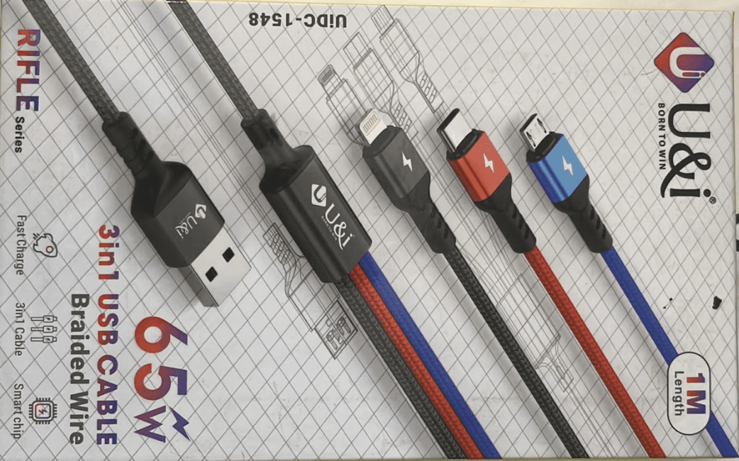 U&i RIFLE Series 3-in-1 USB Cable image 2
