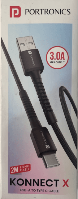 Portronics Konnect X USB-A To Type-C Cable image 1