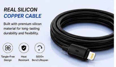 GiNEX GX-28I 6A USB to Lightning Fast Charging Cable image 3